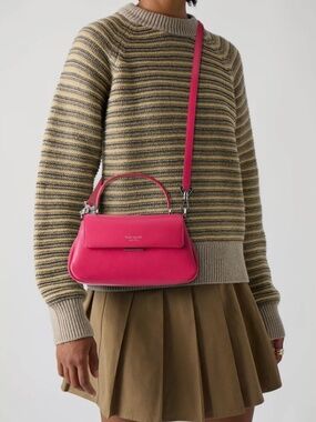 NWT Kate Spade Grace Leather Top Handle Bag in Rosehip Pink